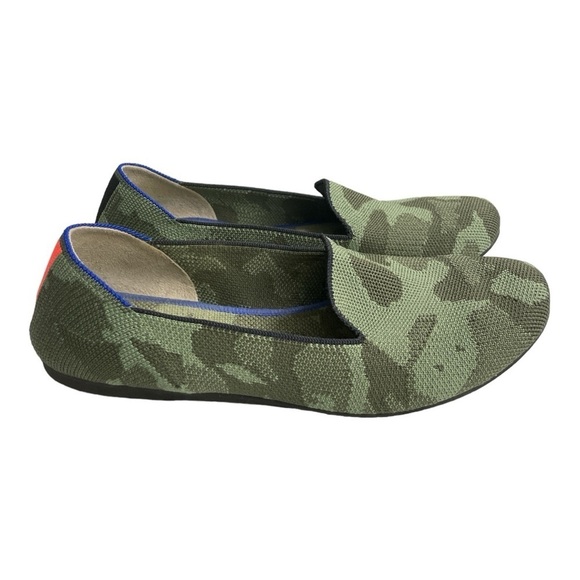 Rothy's Round Toe Knit Ballet Flats Slip On size 8 CAMOUFLAGE - Picture 3 of 14